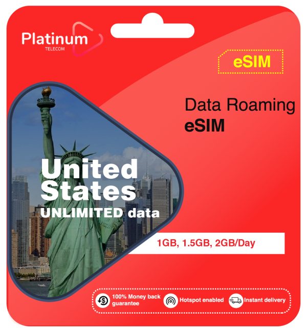 United States Roaming Data eSIM UNLIMITED