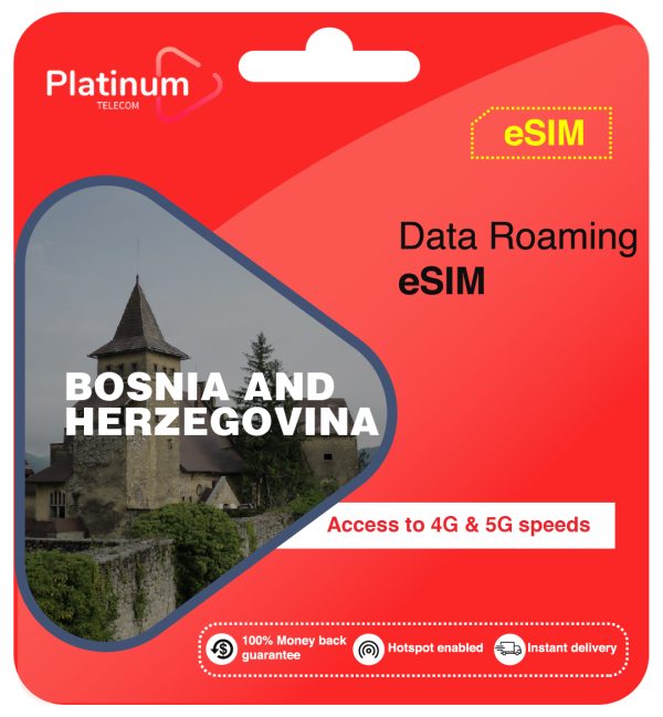 Bosnia and Herzegovina Roaming Data eSim