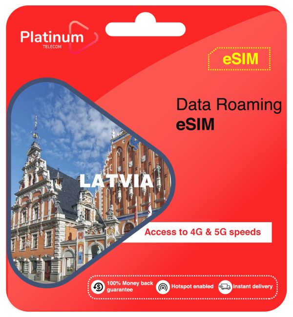 Latvia Roaming Data eSim