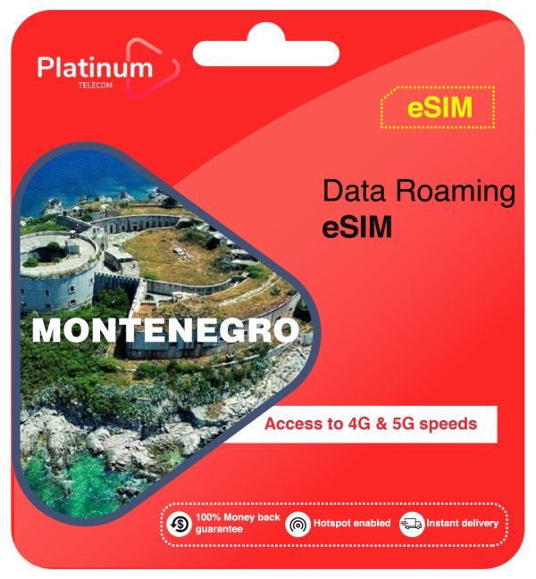 Montenegro Roaming Data eSim