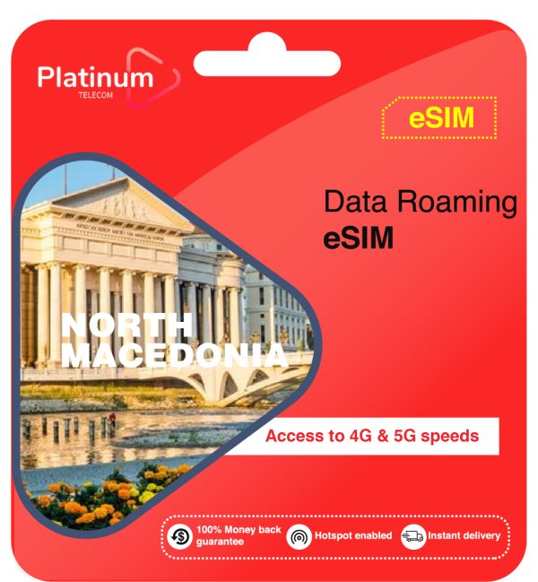 North Macedonia Roaming Data eSim